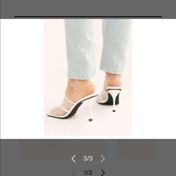 Women's White Marika Mesh Heels By Jeffrey Campbell - Picture 3 of 3